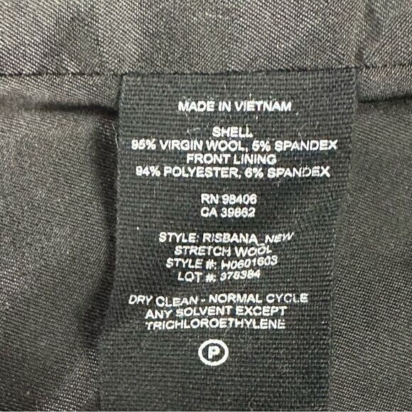 Theory Black Wrap Effect Shift Dress in Good Wool Size 6 - Picture 8 of 10